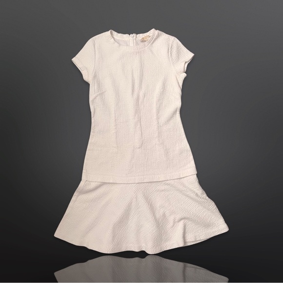 MICHAEL Michael Kors Dresses & Skirts - Michael Kors Dress Women White Sheath Flounce Hem Short Sleeve Stretch, size XS